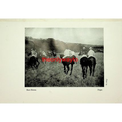 Racehorses, Degas, Book Illustration (Print), 1929