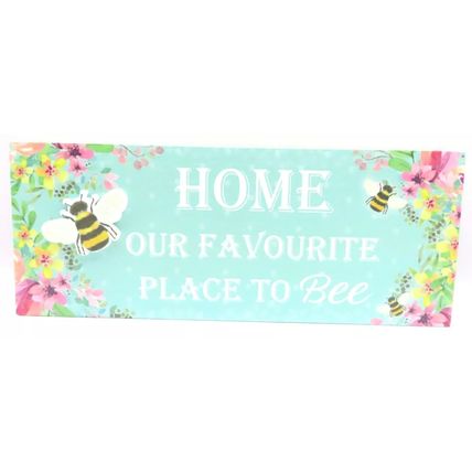 Home Our Favourite Place to Be Floral with Bee Detail Freestanding Ornament