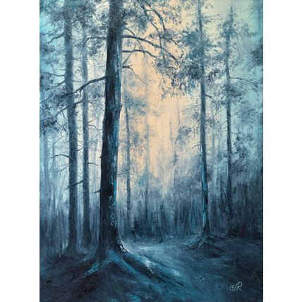 Forest Original Oil Painting Landscape Trees Wall Art