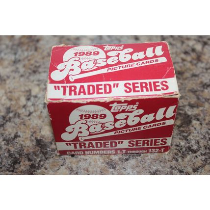 1989 topps baseball '' traded'' series card numbers 1-t through 132 ken griffey,