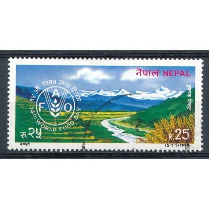 World Food Day - Nepal 1994 - F H - MiNr 568