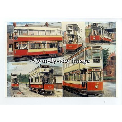 tm6041 - Manchester Corp.Tramways 1901-1949 - Artist - G.S.Cooper - postcard