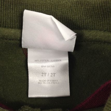 Good Lad Boys Toddler Polo Shirt " Helicopter " Long Sleeve Green/Maroon Sz 2T