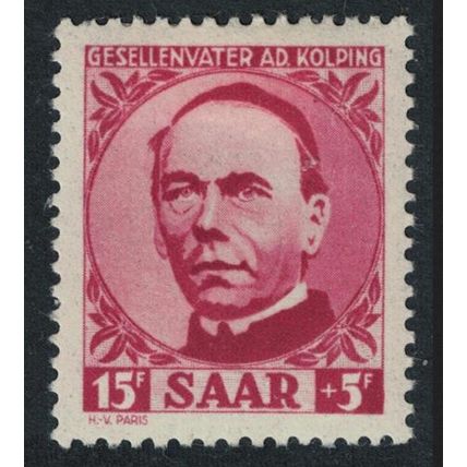Saar Honouring Adolf Kolping miners' padre 1950 MH SG#286