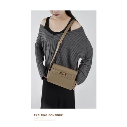 Women's Genuine Leather Crossbody Bag Handbags Purses Grey