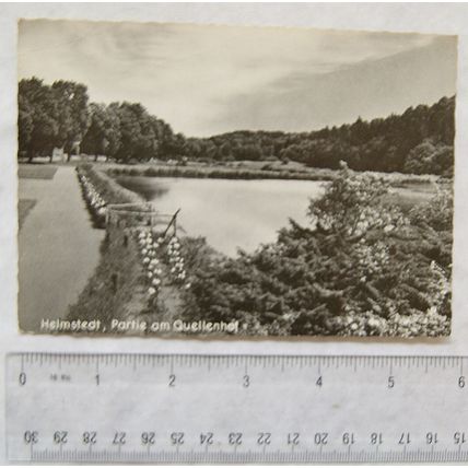 vintage postcard Helmstedt Partie am Quellenhof, Germany