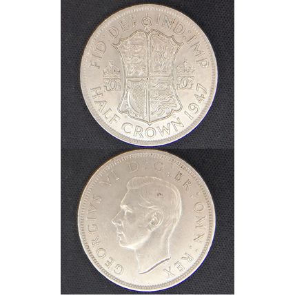 1947 Coin 1/2 Crown / Please view our other items buy following our profile TA.