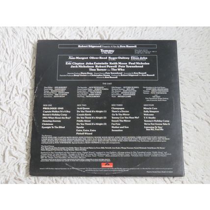 TOMMY, SOUNDTRACK GATEFOLD DOUBLE VINYL LP.