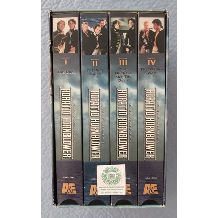 HORATIO HORNBLOWER 4 VHS VIDEOTAPE BOX SET stars IOAN GRUFFUDD