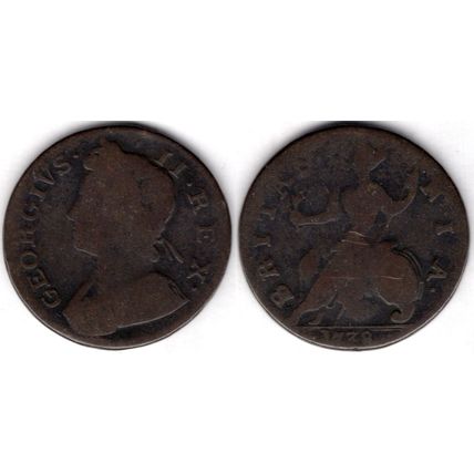 Great Britain. George II. Halfpenny 1738. dy21074