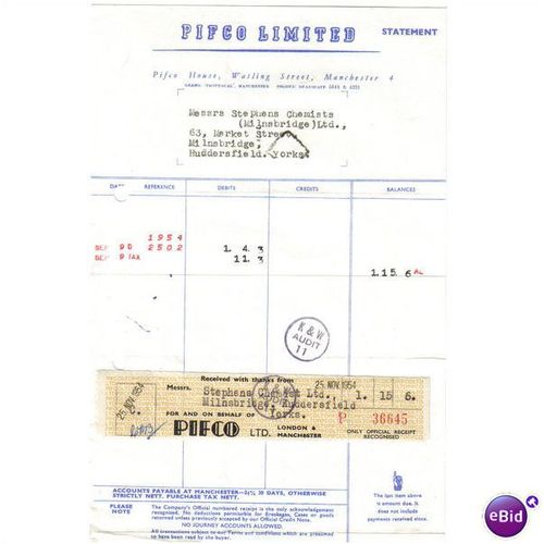 1954 PIFCO LIMITED MANCHESTER 36645