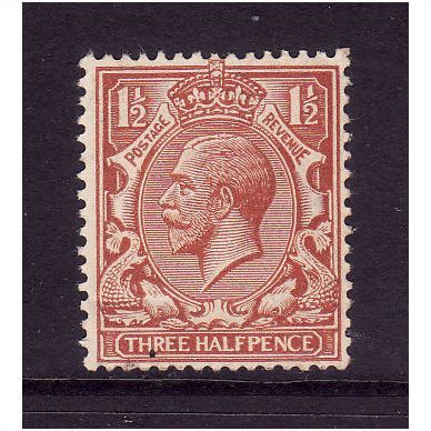 GREAT BRITAIN 1924 GEORGE V SG 420 1 1/2d RED BROWN U/M MINT #1