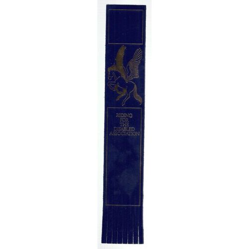RIDING FOR THE DISABLED Leather Bookmark