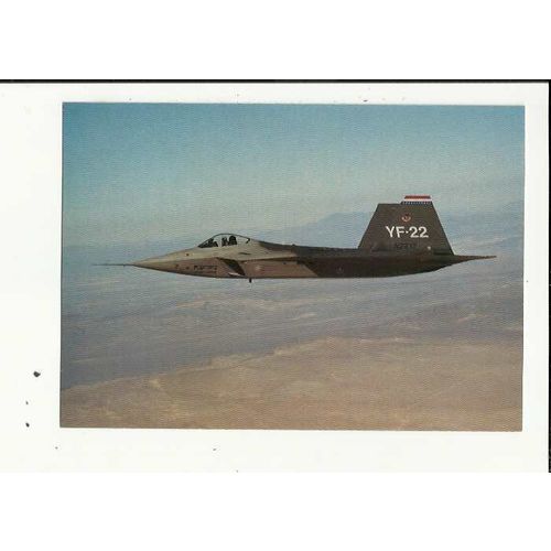 Aviation LOCKHEED YF-22 Postcard by John Fry (CF19)