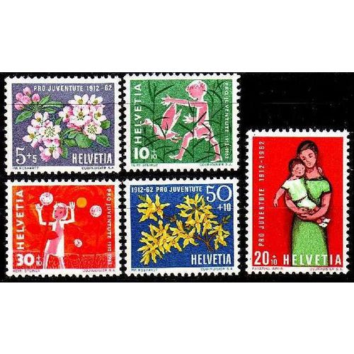 SCHWEIZ SWITZERLAND [1962] MiNr 0758-62 ( **/mnh ) Pro Juventute