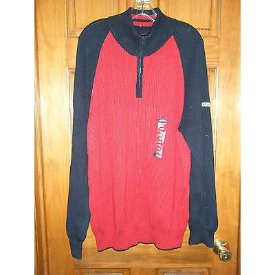 Men's Nautica Jeans Co. 1/4 Zip Front Ribbed Sweater - Size XXL - NWT!!!!!