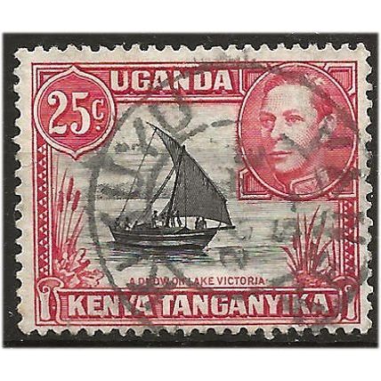 KUT 1938 SG140 25c Blue & Carmine-Rose Fine Used .. ...