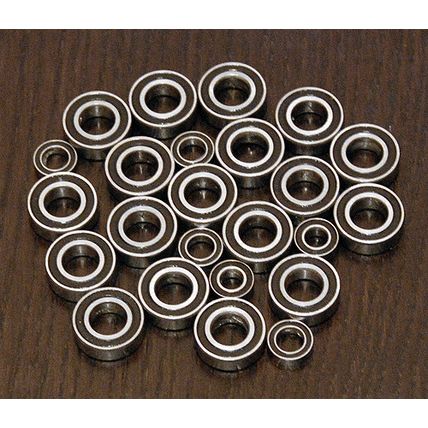 (24pcs) CASTER RACING ZX 1.5R BUGGY / K8T TRUGGY Rubber Sealed Ball Bearing Set