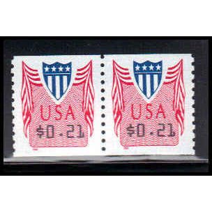 CVP33 21c Shield Very Fine MNH Pair PA5037