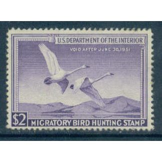 RW17 $2 Trumpeter Swans in Flight Fine MDG NA1697