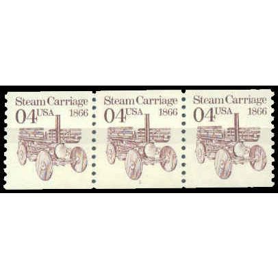 2451 4c Steam Carriage Vine MNH Dry Gum PNC 1/3 W1349