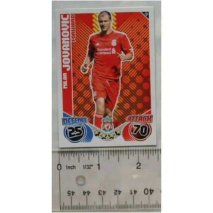 2010/11 Topps Match Attax Trading Card 176 Milan Joanovic, Liverpool FC