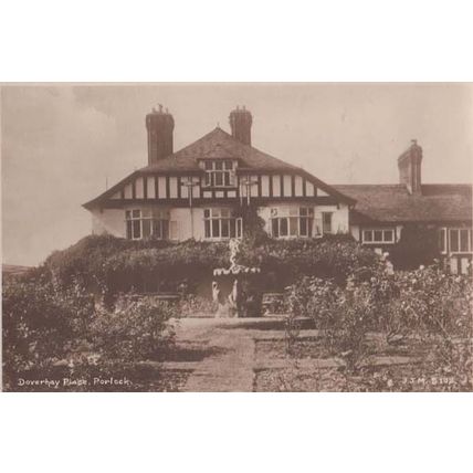 Doverhay Place Porlock Somerset Front Tudor View Antique Postcard