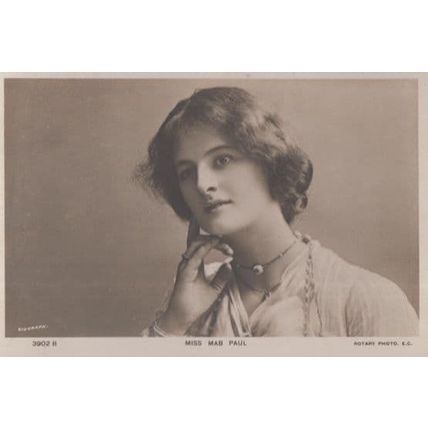Miss Mab Paul Postcard