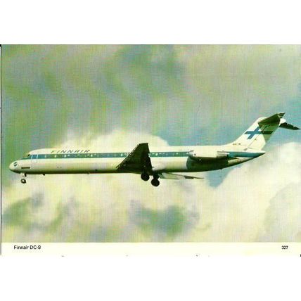 Aviation FINNAIR DC-9 Postcard (Skilton & Fry 327)