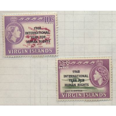 Virgin Islands (British) Stamps Scott #190 To 191, Mint Never Hinged