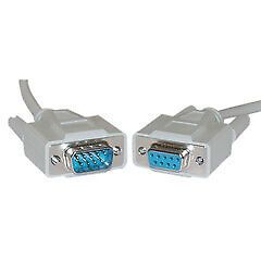 Pack of 2] Serial Extension Cable, DB9 Male to DB9 Female, RS-232, UL rated,...