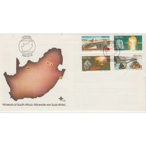 South Africa 1984 Minerals of South Africa First Day Cover see other listings