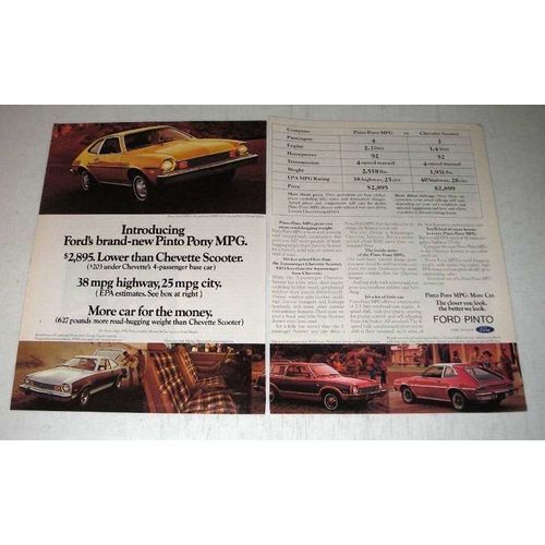 1976 Ford Pinto Pony MGP Car Ad!