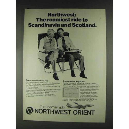 1979 Northwest Orient Airlines Ad - Roomiest Ride