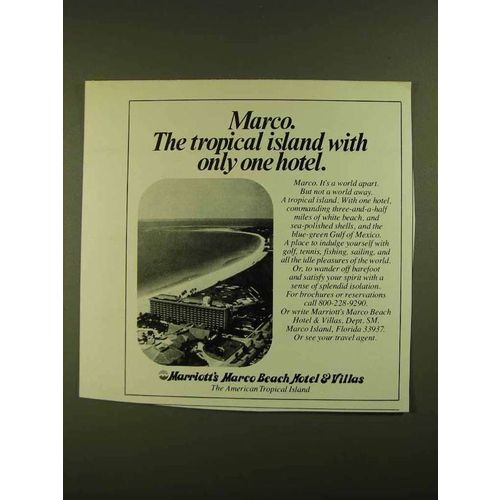 1979 Marriott's Marco Beach Hotel & Villas Ad