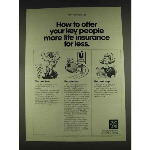 1978 New York Life Insurance Ad - Offer Key People