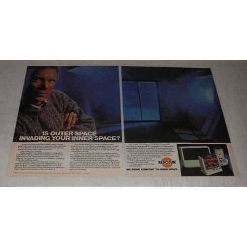 1982 2-page Kero-Sun Kerosene Heater Ad - William Shatner