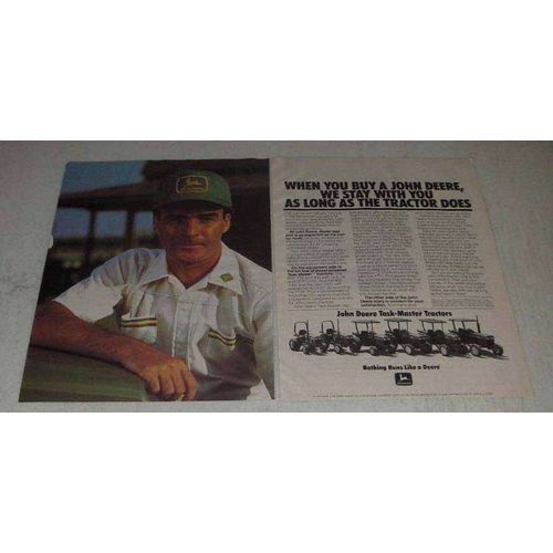 1982 2-page John Deere 650 750 850 950 1050 1250 Tractors Ad