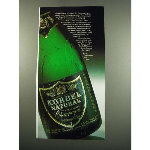 1984 Korbel Natural Champagne Ad