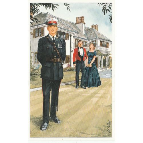 Major In No. 1 Dress The Royal Marines Uniform Postcard (U15216)