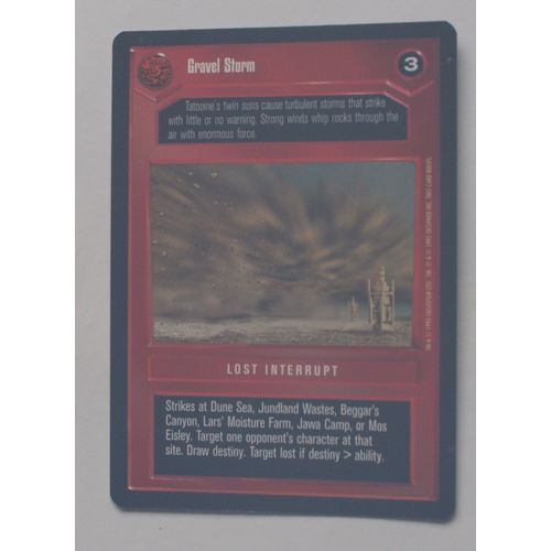 Star Wars CCG: Premier Limited # Gravel Storm (A) 1995 dark decipher
