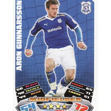 Match Attax Championship 2011/2012 75 Aron Gunnarsson Cardiff City