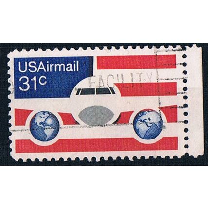 USA 1976 SGA1611 usa31 Boeing 737 Jetliner 31c Used Stamp