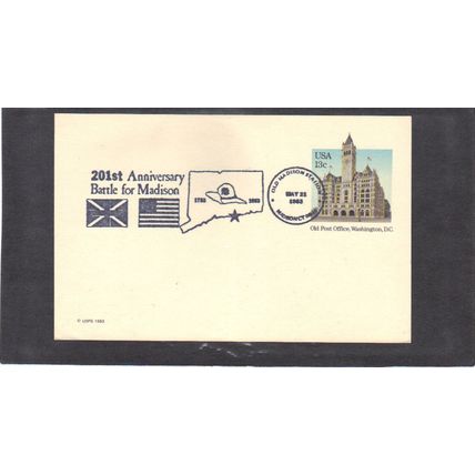 Event 201st Madison UX99 13c Post Office (No Cachet-U/A) CV03736