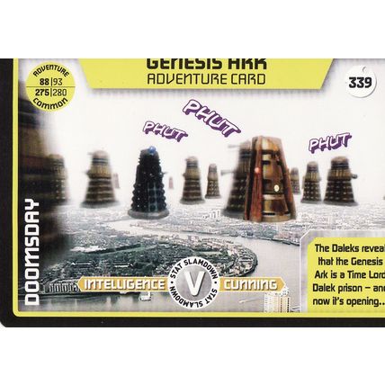 Doctor Who Monster Invasion Extreme TCG 339 Genesis Ark