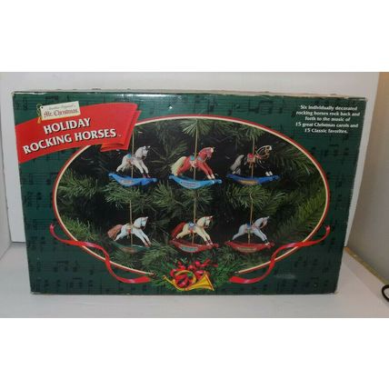 Mr. Christmas Holiday Rocking Horses Six Horses 15 Carols 15 Classic Songs