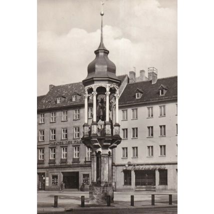 Magdeburg Alter Markt Magdeburg Rider Germany Postcard 1972 posted VGC