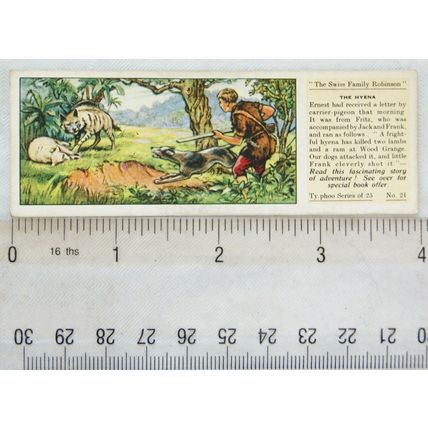 1935 Typhoo Swiss Family Robinson No. 21 The Hyena