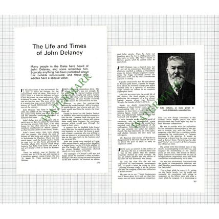 John Delaney Ribblesdale Jenkins Retford Annie Calver Threshfield - 1975 Article
