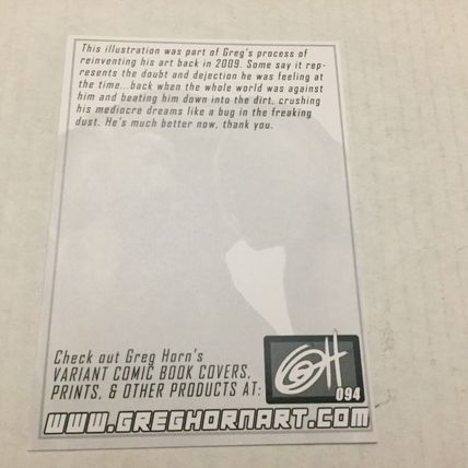 2022 Marvel Comics Spider-Man Greg Horn Art Trading Card #94